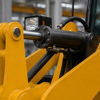 Chargeuse sur pneus mini, chargeuse frontale, moteur diesel, engin de construction, godet hydraulique, équipement de terrassement, matériaux en vrac, garantie 1 an