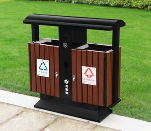 Poubelles extérieures, conteneurs à déchets en acier inoxydable pour les espaces publics, les parcs, les complexes, les conteneurs à déchets <span class=keywords><strong>de</strong></span> fruits et légumes - Product Image 6