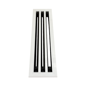 Diffuseurs linéaires réglables en alliage d'aluminium blancs pour ventilation <span class=keywords><strong>murale</strong></span>, <span class=keywords><strong>grille</strong></span> de ventilation pour CVC - Vente en gros - Product Image 1