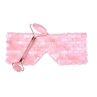 Masque oculaire en Quartz Rose naturel, véritable pierre, sommeil, beauté anti-âge, Jade, avec visage, meilleure vente 100