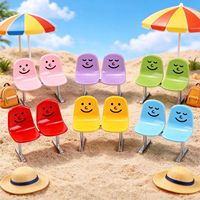 Chaises de parc miniatures de simulation, jouets miniatures, chaises de mobilier de maison, ornements de maison de poupée, modèle d'accessoires de jouets pour enfants