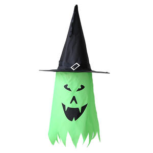 Colgante de Halloween, fantasma luminoso, sombrero de mago, decoración de vacaciones, patio al aire libre, decoración de árbol, colgante - Product Image 6