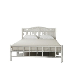 Cadre de lit en métal contemporain pleine grandeur pour hôtels et écoles – Mobilier de chambre durable - Product Image 1