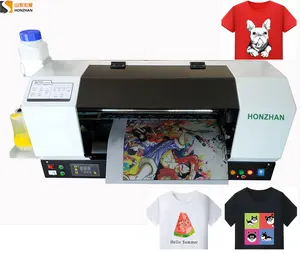 Good quality Desktop A3 size 30cm DTF printer t-shirt printing machine with roll stand