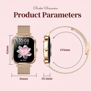 Phụ Nữ Mk88 Vòng Đeo Tay Thông Minh Ban Nhạc Mặc Thiết Bị Montres Thông Minh Màn Hình Cảm Ứng Mỏng Kết Nối Relojes Thông Minh Đồng Hồ 2024 - Product Image 6