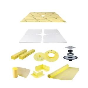 Factory Price Shower Pan Kit Center Drain Watertight EPS Shower Tray For Bathroom 48x48 In