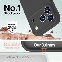 Coque de téléphone magnétique en silicone liquide recyclé certifiée GRS pour iPhone 18 17 Pro Max, antichoc et écologique