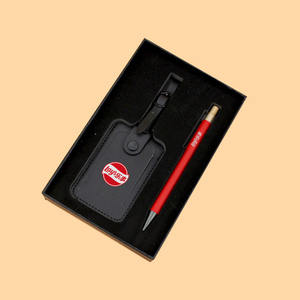 Besery Promotionnel Entreprise Entreprise Métal Stylo et Bagages Étiquette de Bagage Rose Ensemble Voyage <span class=keywords><strong>Registre</strong></span> Bureau Personnalisé Coffrets Cadeaux - Product Image 4