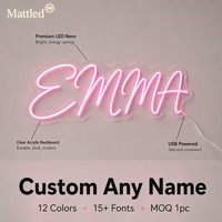 Letrero LED Personalizado con Nombre, Regalo para Niños y Adolescentes, Luz de Neón, Diseño Gratuito, Regulable, Alimentado por USB, Envío Rápido para Decoración de Dormitorio y Fiestas
