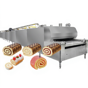Commercial Auto Biscuit Swiss Roll Tunnel Oven Machine High Productivity <b>Baking</b> for Food Industries - Product Image 1