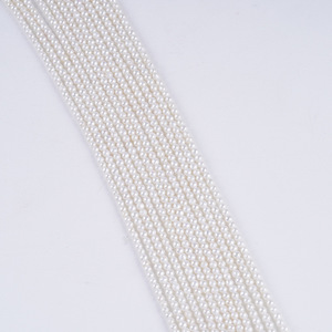 Promotion en gros : Perles de bouton rondes naturelles d'eau douce de 2,5 à 3 mm, perles semi-finies en ABS pour accessoires de collier DIY - Product Image 4