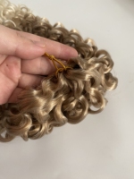 Extensions de cheveux tressées synthétiques en gros d'usine 18 pouces Gogo Curl Crochet haute température teints en fibre
