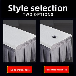 Draps de lit jetables 100 pièces 31*71 pouces draps de table de massage couvre-lit en tissu non tissé <span class=keywords><strong>SPA</strong></span>, couvre-lit de salon de tatouage à la cire de cils <span class=keywords><strong>SPA</strong></span> - Product Image 4