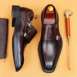 Chaussures d'extérieur rehaussantes pour hommes, grandes tailles, respirantes et élégantes, en cuir, plates, décontractées et habillées pour le bureau - Product Image 2