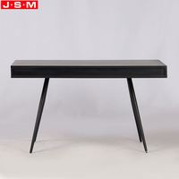 Bureau commercial moderne et simple à ossature en métal Table d'écriture en bois recyclé pour la maison
