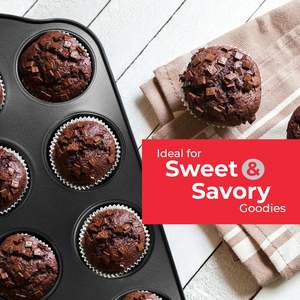 طقم خبز فاخر مكون من 10 قطع من الفولاذ الكربوني غير اللاصق مع مقابض سيليكون مقاومة للحرارة العالية لخبز الكعك - Product Image 6