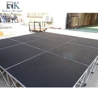Plateforme de scène robuste avec une hauteur de 40 cm, idéale pour les DJ et les groupes, scène simple