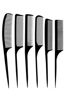 Xách tay chống tĩnh dày đặc Răng Nhựa rat Tail Barber phong cách tóc <span class=keywords><strong>Comb</strong></span> <span class=keywords><strong>Set</strong></span> phong cách chuyên nghiệp cắt tóc lược cho Salon nhà - Product Image 5