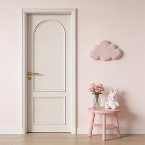 Porta Interna Moderna in Pino Italiano con Pannello in Melamina, Trattamento Antiumidità per Casa, Cucina, Villa, Appartamento, Camera da Letto, Ingresso - Product Image 1