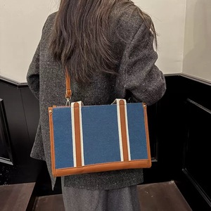 <span class=keywords><strong>Sac</strong></span> fourre-tout grande capacité pour femme, nouvelle mode 2026, <span class=keywords><strong>sac</strong></span> bandoulière en jean simple pour le quotidien, mini <span class=keywords><strong>sac</strong></span> à l'épaule minimaliste pour femme - Product Image 4