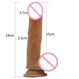 FAAK Dildo Pequeño de Silicona de 3.5 cm de Diámetro con Ventosa, Colores Rosa, Dorado y Negro, Dildo Realista, Tapón Anal, Juguetes Sexuales - Product Image 2