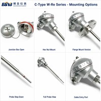 BSYB Waterproof Junction Box C Type Thermocouple 0-1890 deg C +/-0.25% Temperature Sensor Probe