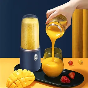 Best Selling Products 6 Blades 400ML Rechargeable Fruit Juicer Electric Mini Hand Portable Blender