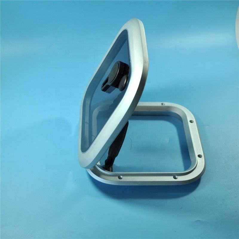 Aluminum Square Deck Hatch Window with Tempered Glass