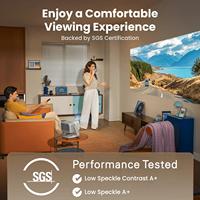 Projecteur laser triple 4K JMGO N3 avec Google TV, 1800 lumens ISO, zoom optique 1,3x, projecteur home cinéma 4K UHD