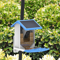 Dernière Mangeoire à Oiseaux Intelligente Solaire Écologique Automatique avec Caméra WiFi, Reconnaissance IA et Conception Extérieure Étanche