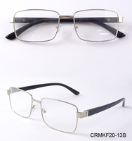 Lunettes de lecture classiques carrées vintage pour hommes, montures métalliques fines et légères, anti-lumière bleue, pour la presbytie