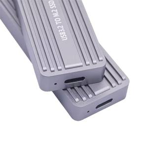 Hochwertige 20 Gbit/s USB 3.<span class=keywords><strong>2</strong></span> bis <span class=keywords><strong>M</strong></span>.<span class=keywords><strong>2</strong></span> NVMe Gen2 * <span class=keywords><strong>2</strong></span> SSD-Mobil gehäuse NGFF-Festplatten box mit RTL9220 für Solid State Storage - Product Image 2