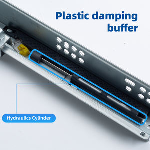 ケロ ボトム隠し引き出しスライド ソフトクローズ プッシュオープン 2つ折り アンダーマウントスライド キッチン＆ダイニング用 - Product Image 3