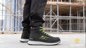 Men and <strong>Women</strong> Safety Shoes Composite <strong>Toe</strong> <strong>Cap</strong> Breathable Lightweight Work Footwear Anti Slip Waterproof Outsole Safety <strong>Boot</strong> - Product Image 3