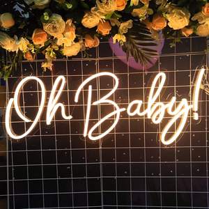 IPixel無料デザインカスタムLEDレターネオンライトああ赤ちゃんネオンサインネオンLEDサインディマースイッチ付き誕生日結婚パーティーギフト - Product Image 4
