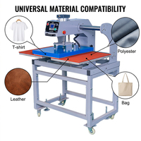 Máquina de Prensa de Calor Neumática de Doble Estación 40x60cm (16x24'') para Camisetas, Ideal para Pequeños Negocios, Transferencia de Vinilo