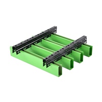 Falso Techo Metálico Suspendido Lineal con Deflector de Aluminio, Duradero, para Centros Comerciales y Edificios de Oficinas