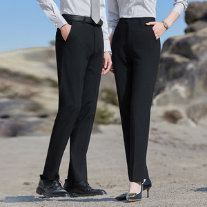 Women's High Waisted Pencil Pants Black Slim Fit Anti Wrinkle Work Trousers Professional Dress Pants For Office Commute - Product Image 2