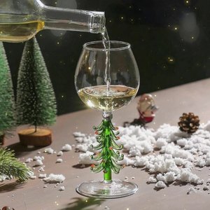 Sang Trọng 3D Cây Giáng Sinh Rượu Vang Đỏ Ly Thủy Tinh Dày Thủy Tinh Với Lễ hội Giáng Sinh Trang Trí Nội Thất Món Quà Hoàn Hảo - Product Image 4