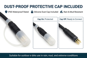 Conector Impermeable DREAM de 9 Pines IP65, Cable de Motor Macho-Hembra Chapado en Oro para Bicicleta Eléctrica, Uso en Exteriores - Product Image 4