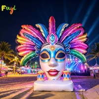 Masque gonflable personnalisé pour carnaval, modèle de masque gonflable, accessoire publicitaire, exposition, défilé, promotion de marque, décoration