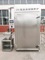 Machine à fumer automatique pour viande, volaille, fruits de mer, avec four à fumer en acier inoxydable de qualité alimentaire, four à fumer pour ventre de porc