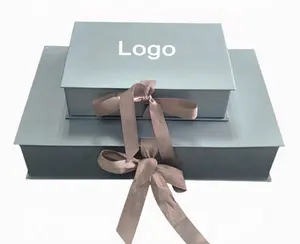 Custom Printed Foldable Cardboard <strong>Flat</strong> <strong>Pack</strong> <strong>Gift</strong> Box With Logo,Folding Magnet <strong>Gift</strong> <strong>Boxes</strong> - Product Image 1