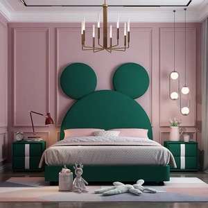 <span class=keywords><strong>Lit</strong></span> d'enfant moderne en bois pour filles, motif <span class=keywords><strong>princesse</strong></span> <span class=keywords><strong>de</strong></span> dessin animé, ensemble <span class=keywords><strong>de</strong></span> meubles <span class=keywords><strong>de</strong></span> chambre durable, vente en gros d'usine - Product Image 3
