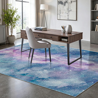 Tufted Braided Camping Rug Non Slip Backing Machine Washable Travel Mat for Outdoor Hiking