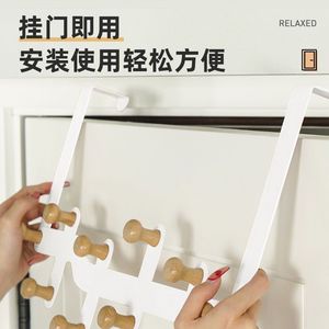 ยูยูโอ โอเวอร์ ดอร์ โค๊ต ฮุคส์ รูปทรงสี่เหลี่ยมผืนผ้า 6 ตะขอ สำหรับแขวนหมวก กุญแจ กระเป๋า เสื้อผ้า จัดระเบียบ ทางเข้าห้องนอน ชั้นวางของติดประตู - Product Image 3