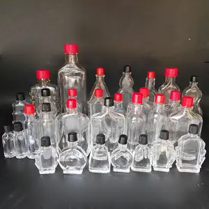 Vente en gros de bouteilles d'huile médicinale transparentes de 6-12ml par les fabricants Bouteilles en verre d'huile de refroidissement portables