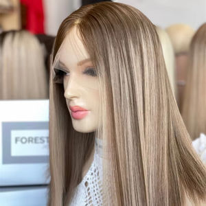 2025 diseño de lujo HD peluca superior de encaje 5*3,5 peluca superior de seda de encaje cabello virgen europeo para la pérdida de cabello mujeres blancas - Product Image 4