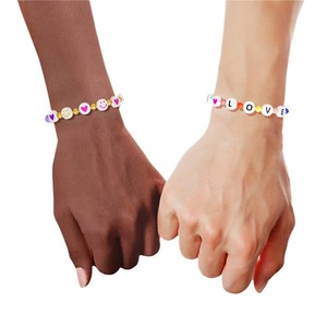 DIY 24 Grid Acrylic A-Z <b>Letter</b> Seed Beads 3mm Loose Beads in Mix Colors for Kids Gift Bracelet & Necklace Making <b>Plastic</b> Heart - Product Image 4