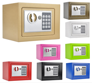 Electronic Digital Password Safe Box with <b>Keypad</b> and Keyhole Gold Color - Product Image 5